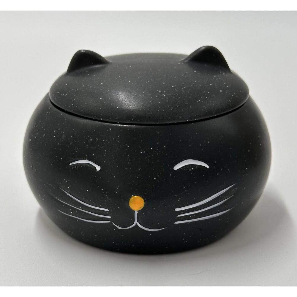 Celebrate Together Halloween Small Ceramic Black Cat Fall Candle Kohl’s NEW X 2